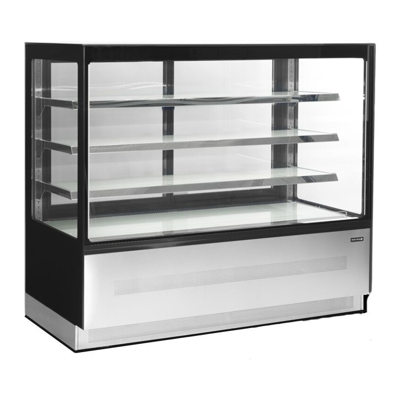 Kühlvitrine Theke 2 Türen Schwarz - 400 L | TEFCOLD LPD1503F Kühlvitrine Theke 2 Türen Schwarz - 400 L | TEFCOLD LPD1503F