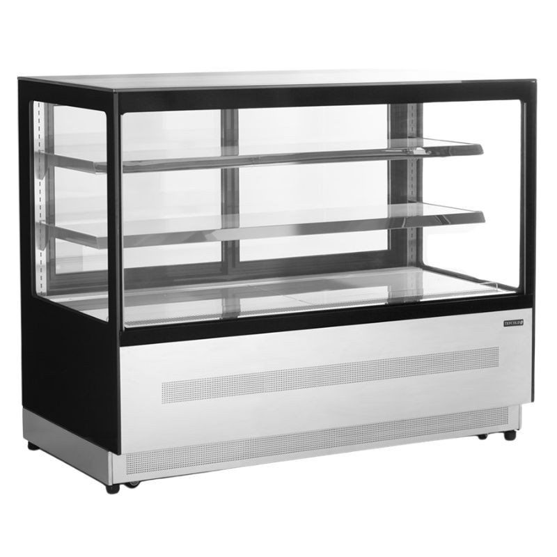 Kühlvitrine Theke 2 Glastüren Schwarz - TEFCOLD LPD1500F/BLACK Kühlvitrine Theke 2 Glastüren Schwarz - TEFCOLD LPD1500F/BLACK