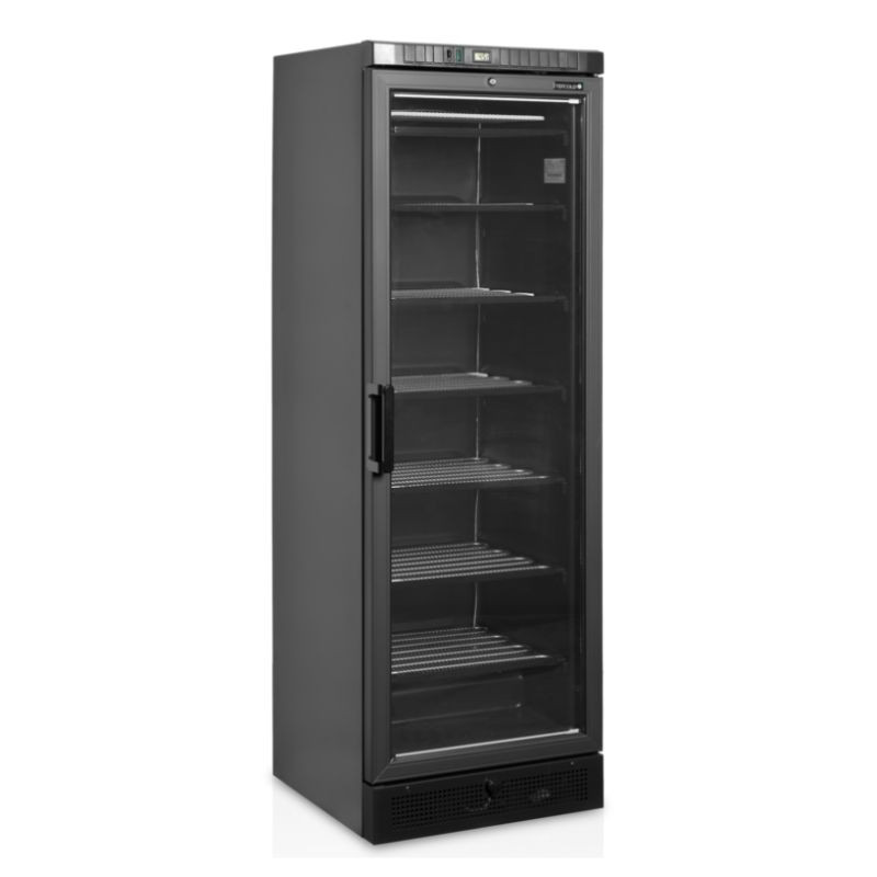 Statische Gefriertruhe mit Glastür Schwarz - 270 L TEFCOLD | Vermeidung von Kondensation, LED-Beleuchtung, kontrollierte Tempera Statische Gefriertruhe mit Glastür Schwarz - 270 L TEFCOLD | Vermeidung von Kondensation, LED-Beleuchtung, kontrollierte Tempera