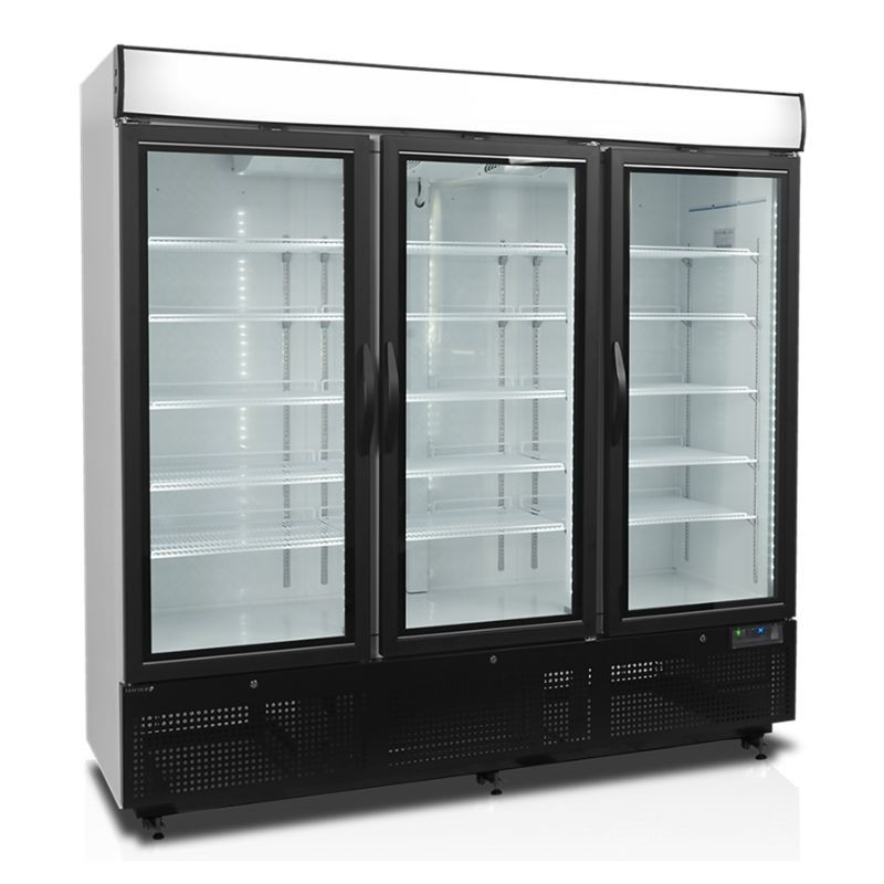 Vitrine Vriezer 1657 L TEFCOLD - 3 Glazen Deuren - Wit Vitrine Vriezer 1657 L TEFCOLD - 3 Glazen Deuren - Wit