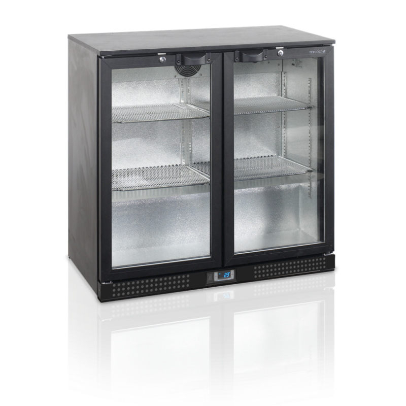 Rückkühlschrank mit 2 Glastüren - 188 L TEFCOLD | Professionelle Kühlaufbewahrung von Qualität Rückkühlschrank mit 2 Glastüren - 188 L TEFCOLD | Professionelle Kühlaufbewahrung von Qualität