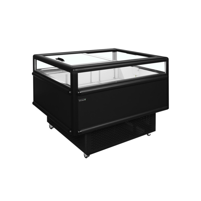 Zwart Glazen Schuifdeur Koelkast 165 L TEFCOLD: Optimale Opslag en Zichtbaarheid Zwart Glazen Schuifdeur Koelkast 165 L TEFCOLD: Optimale Opslag en Zichtbaarheid