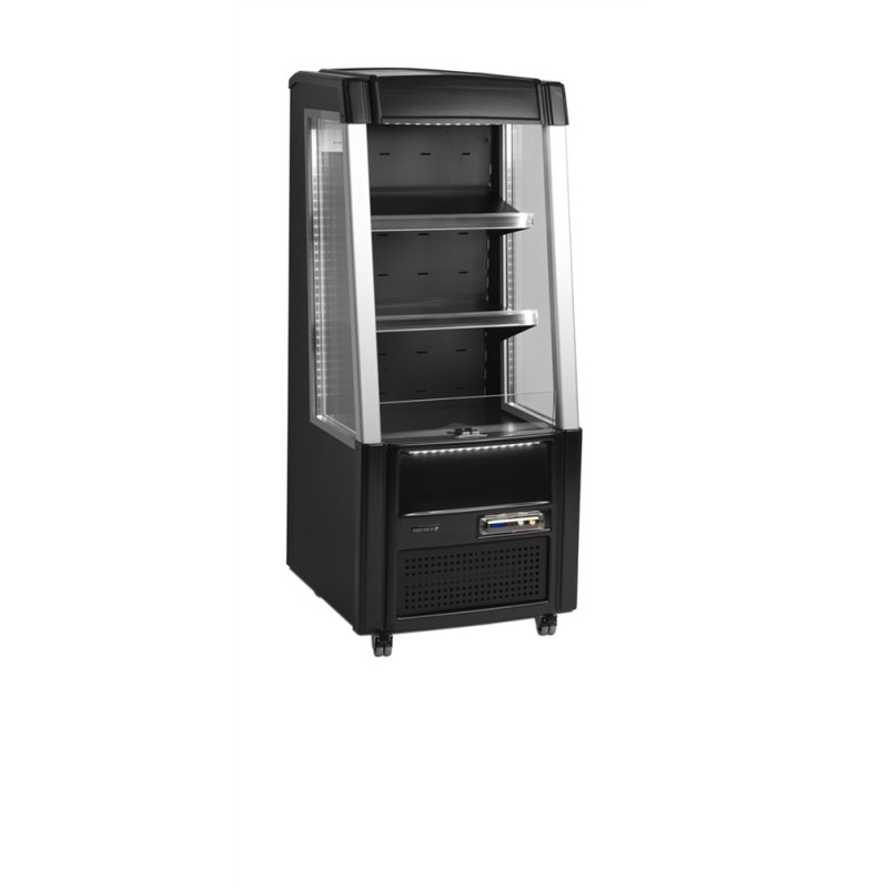 TEFCOLD Black Open Refrigerated Display 161 L - Optimized Performance TEFCOLD Black Open Refrigerated Display 161 L - Optimized Performance
