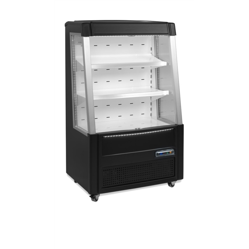Zwarte Open Koelvitrine Laag 242 L TEFCOLD - Elegantie en functionaliteit Zwarte Open Koelvitrine Laag 242 L TEFCOLD - Elegantie en functionaliteit