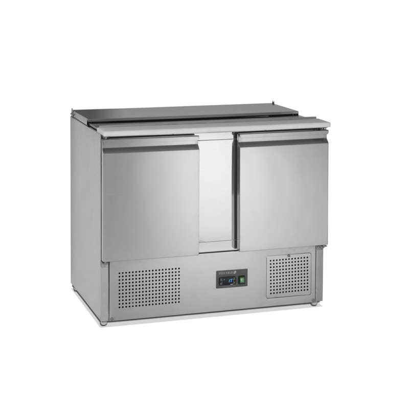Saladette Réfrigérée GN 1/1 Inox - 2 Portes 240L Tefcold SA1045 Saladette Réfrigérée GN 1/1 Inox - 2 Portes 240L Tefcold SA1045