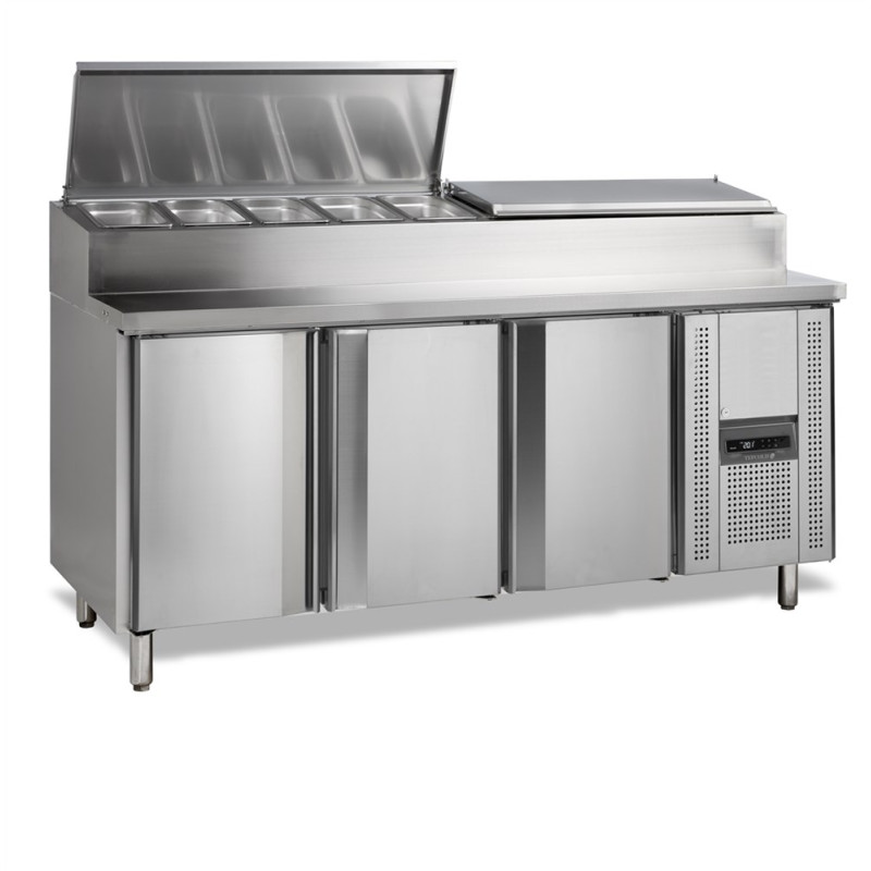 Refrigerated Preparation Table GN 1/1 - 9 GN 1/3 TEFCOLD | Stainless Steel & Optimal Performance Refrigerated Preparation Table GN 1/1 - 9 GN 1/3 TEFCOLD | Stainless Steel & Optimal Performance