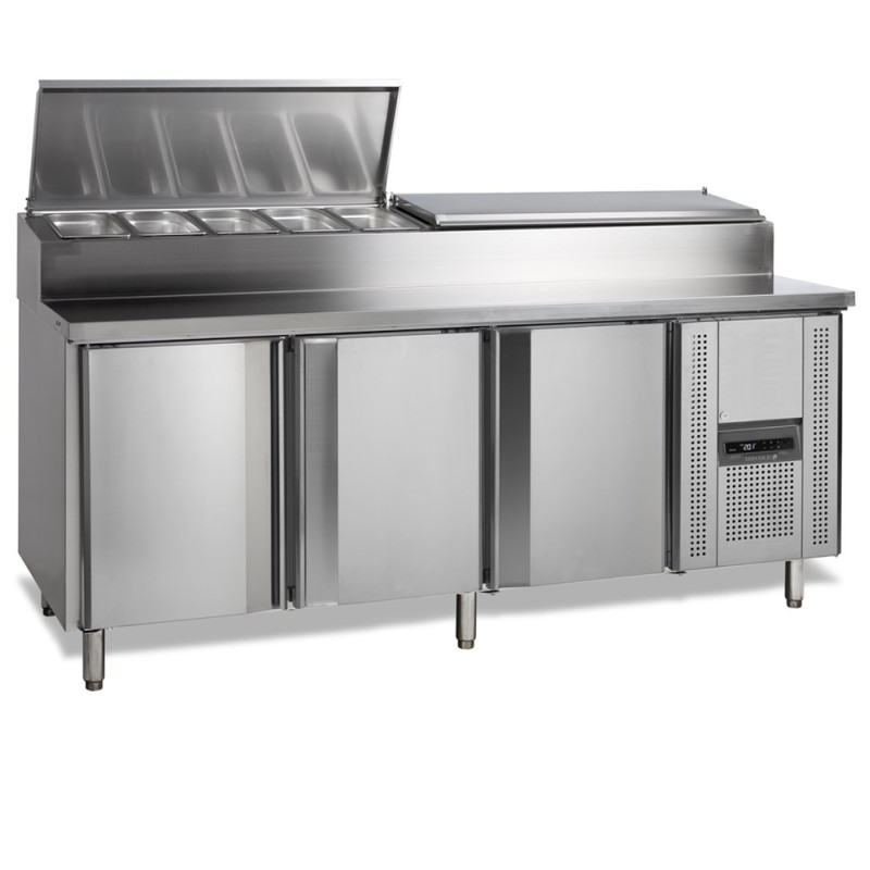 Gekoelde Voorbereidingstafel TEFCOLD 10 GN 1/3 - Professionele Keukenapparatuur Gekoelde Voorbereidingstafel TEFCOLD 10 GN 1/3 - Professionele Keukenapparatuur
