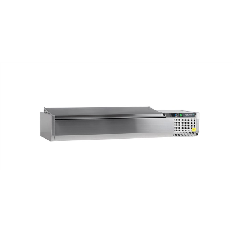 Saladette zum Aufstellen: Edelstahl-Deckel - 6 GN 1/3 TEFCOLD Saladette zum Aufstellen: Edelstahl-Deckel - 6 GN 1/3 TEFCOLD