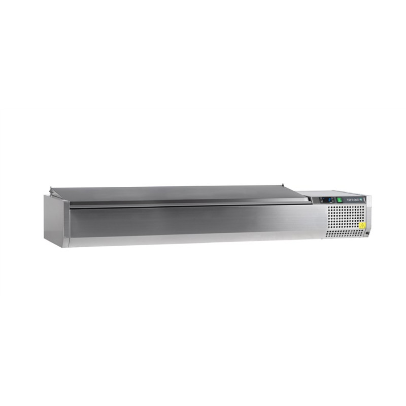 Saladette à Poser TEFCOLD - Couvercle Inox - 8 GN 1/3 Saladette à Poser TEFCOLD - Couvercle Inox - 8 GN 1/3