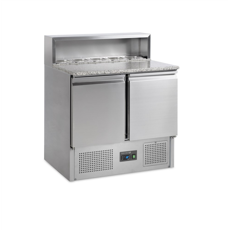 Pizza-Möbel - 5 GN 1/6 aus Edelstahl | TEFCOLD PT920 Pizza-Möbel - 5 GN 1/6 aus Edelstahl | TEFCOLD PT920
