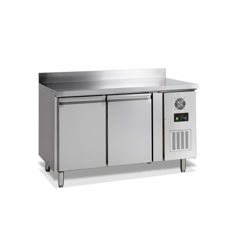 Tiefkühltisch mit 2 Türen und Aufkantung - 272 L | TEFCOLD Tiefkühltisch mit 2 Türen und Aufkantung - 272 L | TEFCOLD