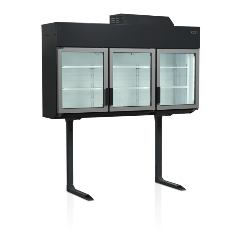TEFCOLD Zwarte Vrieskast - Grote Capaciteit 628L - Ideaal voor Supermarkt TEFCOLD Zwarte Vrieskast - Grote Capaciteit 628L - Ideaal voor Supermarkt