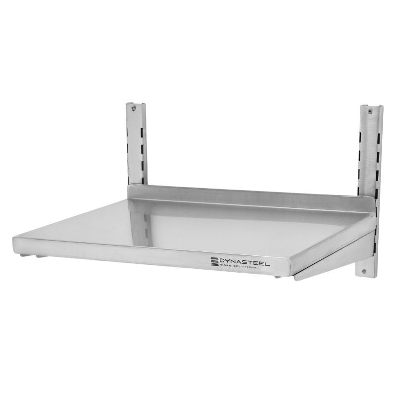 Roestvrijstalen Wandplank op Dragers - L 600 x D 400 mm - Dynasteel Roestvrijstalen Wandplank op Dragers - L 600 x D 400 mm - Dynasteel