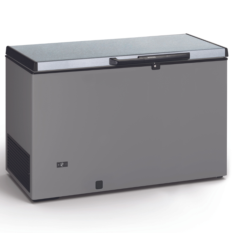 Chest Freezer Stainless Steel Finish and Stainless Steel Lid - 370 L TENSAI Chest Freezer Stainless Steel Finish and Stainless Steel Lid - 370 L TENSAI