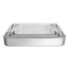 Bratpfanne tief aus Aluminium 470mm - Vogue | Fassungsvermögen 16L