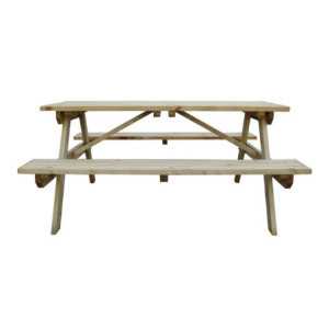 Picknicktisch aus Holz 1,5m elegant und robust