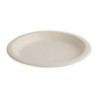 Runde kompostierbare Teller aus natürlicher Bagasse - Packung mit 50 Stück, 260mm