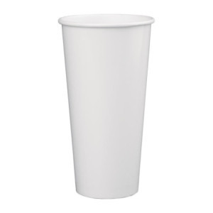 Becher für kalte Getränke aus Papier 625 ml 90 mm - Packung mit 1000 recycelbaren, eleganten & praktischen Bechern