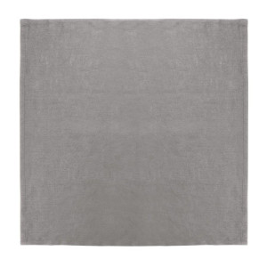 Tischservietten aus grauem Leinen 400 x 400 mm - 12er-Pack - Olympia