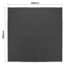 Tischservietten aus schwarzem Leinen 400x400mm - 12er-Pack: Eleganz und Qualität von Olympia