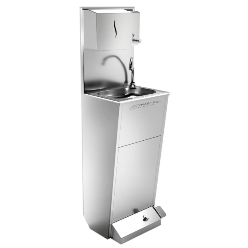 Mobile Autonomous Hand Wash with Soap and Paper Dispenser - Dynasteel Mobile Autonomous Hand Wash with Soap and Paper Dispenser - Dynasteel