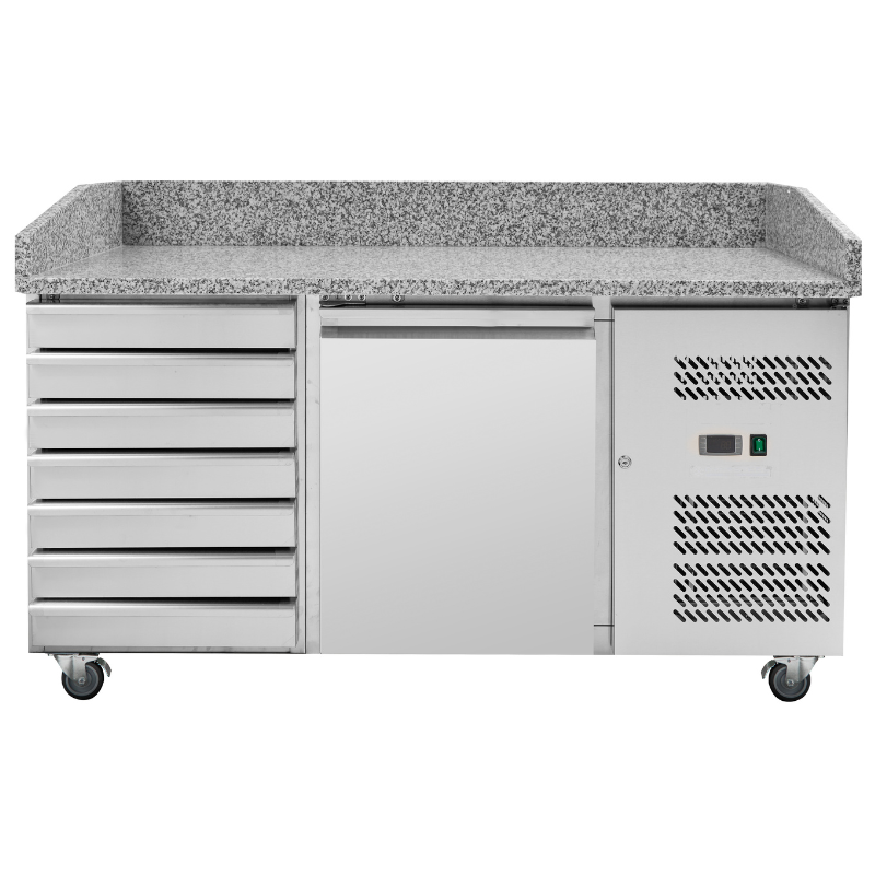 Pizza Meubel 600x400 - 1 Deur en 7 Laden - Dynasteel Pizza Meubel 600x400 - 1 Deur en 7 Laden - Dynasteel