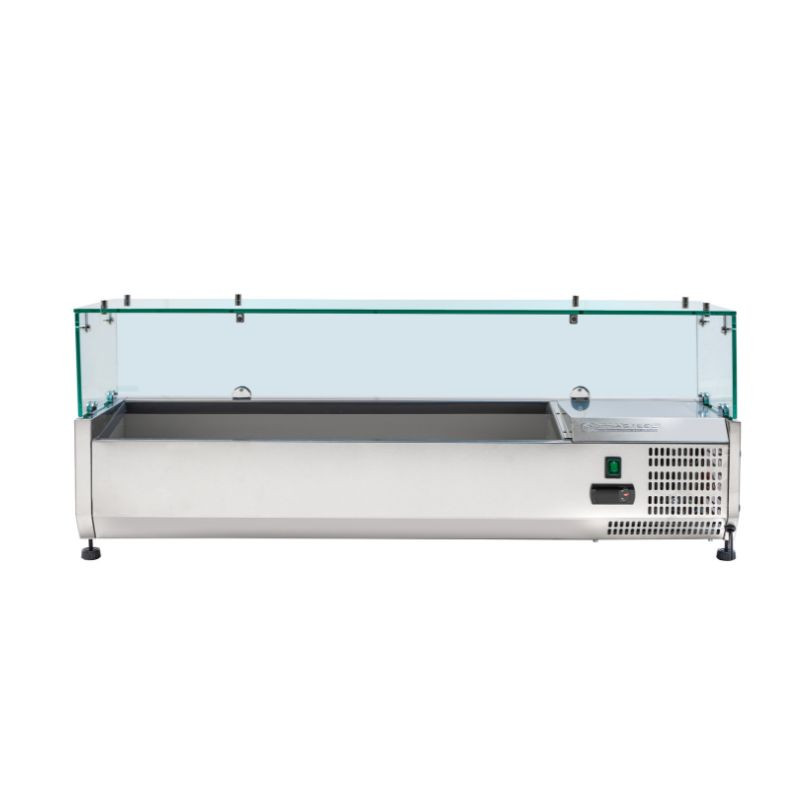 Gekühlte Salattheke mit Glas 5 x GN 1/4 - Dynasteel Gekühlte Salattheke mit Glas 5 x GN 1/4 - Dynasteel