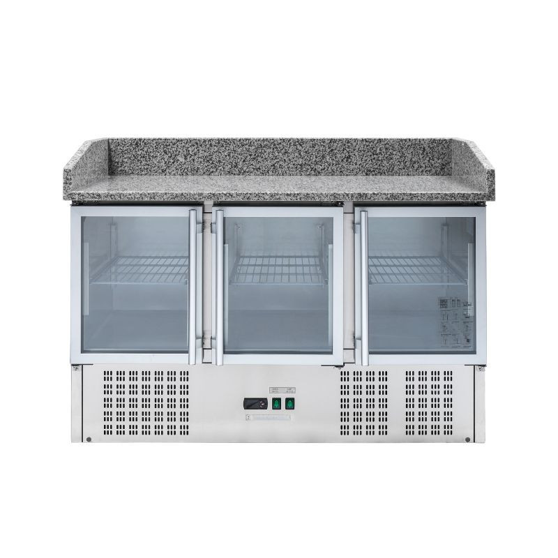 Kompakter Kühlschrank für Pizza 600x400 - 3 Glastüren - Dynasteel Kompakter Kühlschrank für Pizza 600x400 - 3 Glastüren - Dynasteel