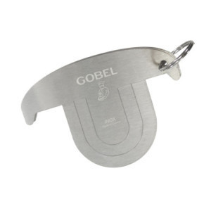 Set aus 3 Edelstahl-Buchtraclettes - Marke Gobel