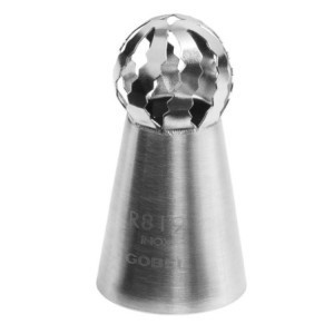 RVS bolvormige spuitmond Gobel | Professionele kwaliteit spuitmond accessoire voor banketbakkerij