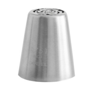 Russische Bloem Spuitmond Inox 25mm Gobel - Accessoire Banketbakkerij en Decoratie School Patisserie