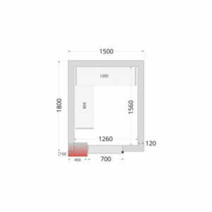 Panneau pour Chambre Froide 1500x1800x2200 mm TEFCOLD