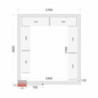 TEFCOLD - Kühlraumplatte 2700x3000x2200mm - Optimale Isolierung und einfache Montage