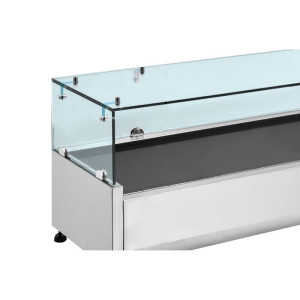 Saladette Gekühlt Verglast GN 1/3 und 1/2 - Dynasteel Effizient