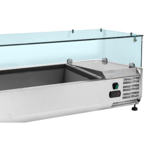 Saladette Gekühlt Verglast GN 1/3 und 1/2 - Dynasteel Effizient