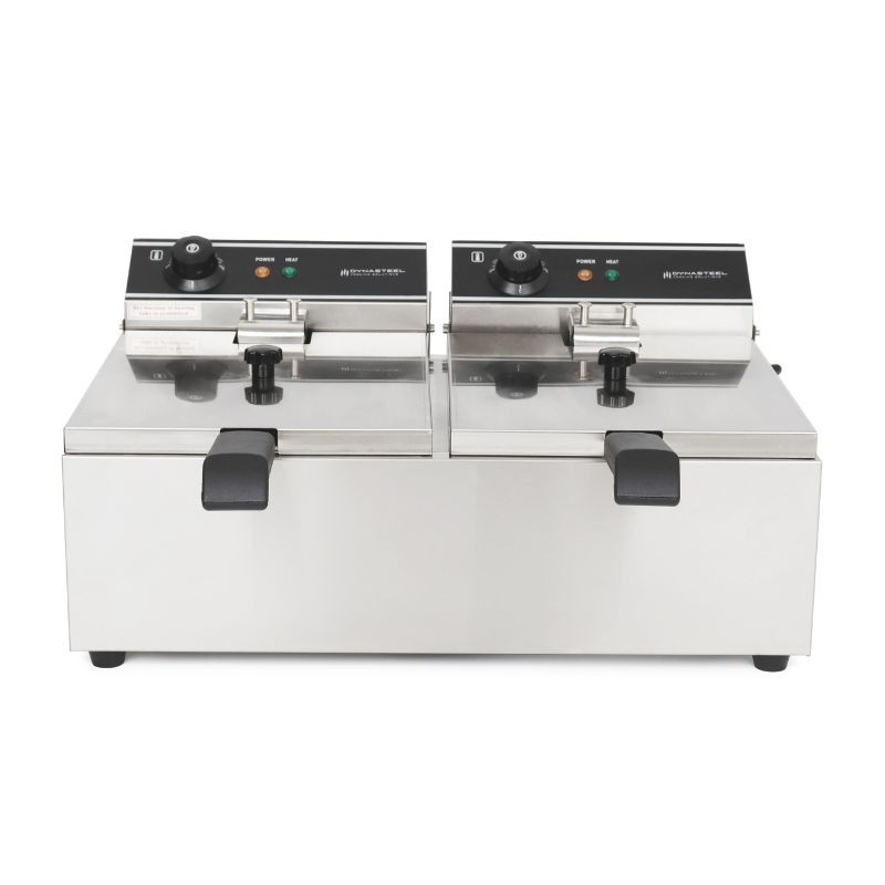 Professionelle Fritteuse Dynasteel - 2 x 10 L | Kapazität 20 L | Edelstahl | Leistung 2 x 3000 W Professionelle Fritteuse Dynasteel - 2 x 10 L | Kapazität 20 L | Edelstahl | Leistung 2 x 3000 W