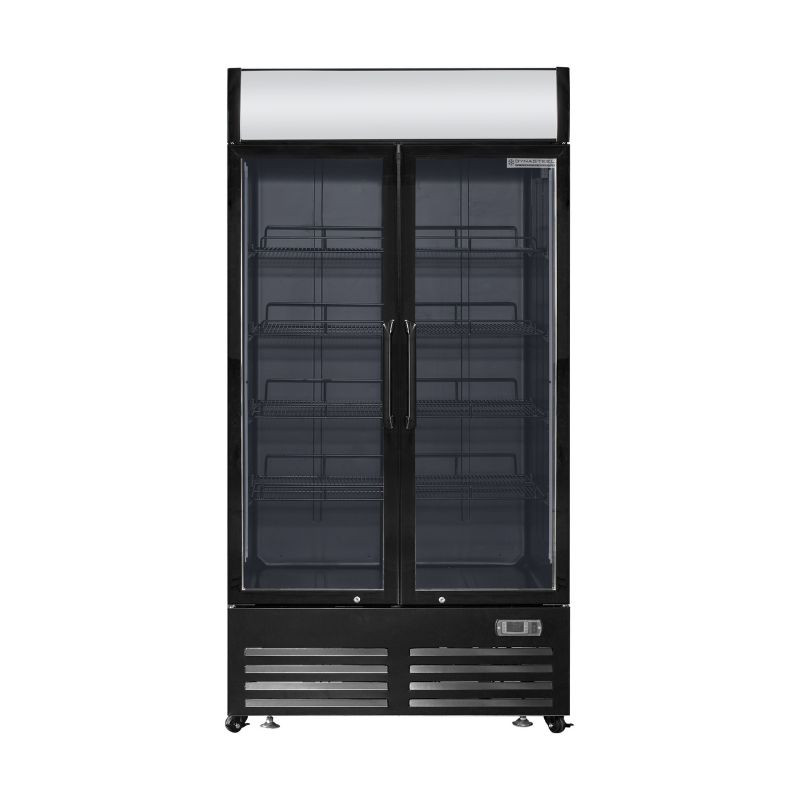 Kühlvitrine für Getränke - 2 Türen - 736 L mit Vordach - Dynasteel Kühlvitrine für Getränke - 2 Türen - 736 L mit Vordach - Dynasteel