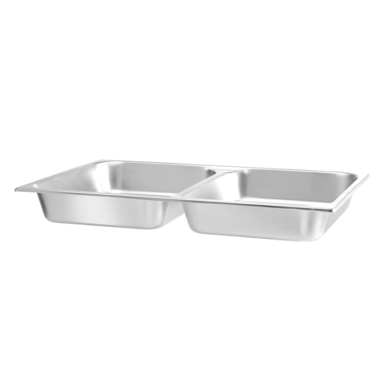 Bac GN 1/1 pour Chafing Dish avec 2 Compartiments Hendi Bac GN 1/1 pour Chafing Dish avec 2 Compartiments Hendi