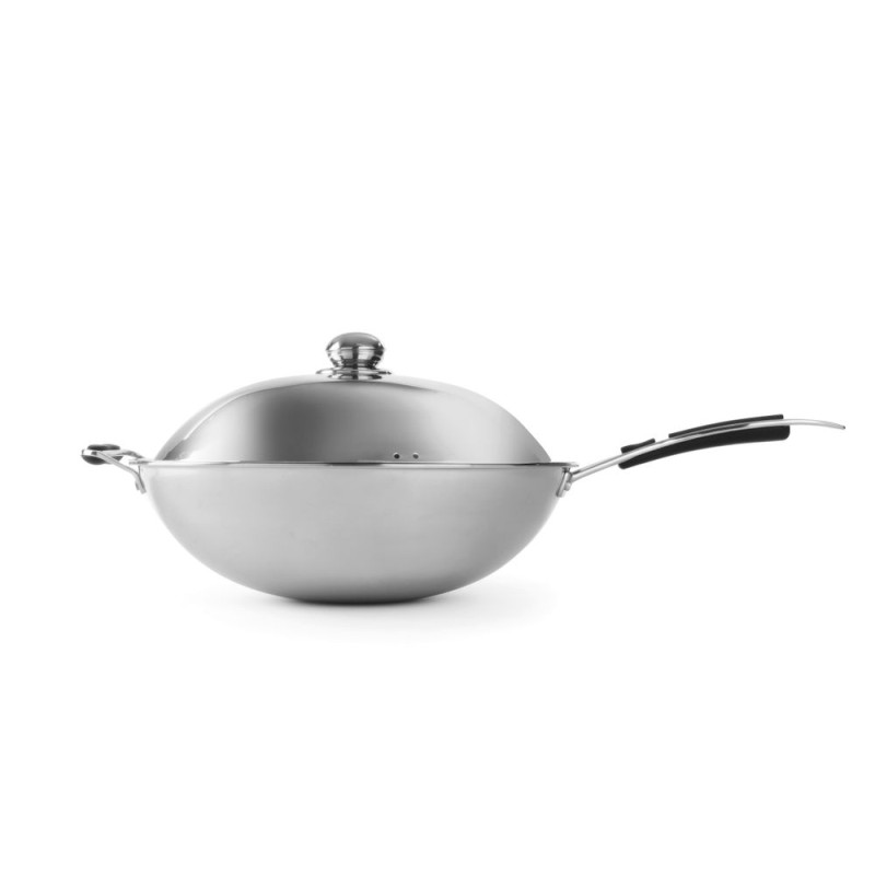 Wok met inductie in roestvrij staal - HENDI Wok met inductie in roestvrij staal - HENDI