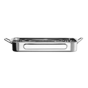Stainless Steel Baking Dish - 31 x 24 x 5 cm - Brand HENDI - Fourniresto