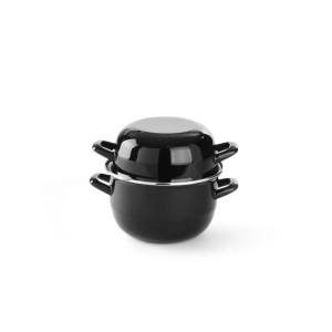 Enameled mussel pot - with lid - Brand HENDI - Fourniresto