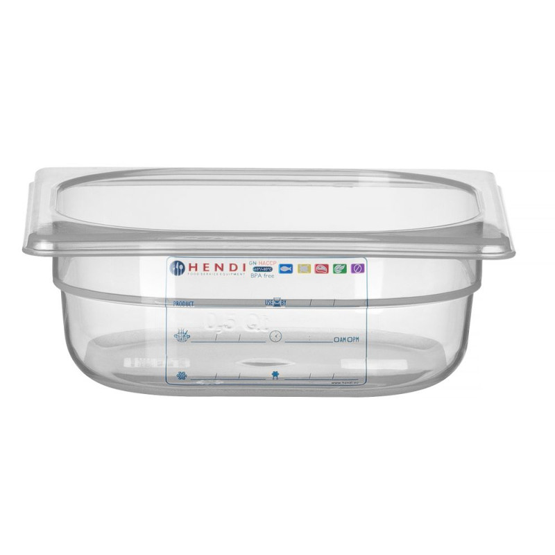 Gastronorm container 1/6 - Brand HENDI - Fourniresto Gastronorm container 1/6 - Brand HENDI - Fourniresto