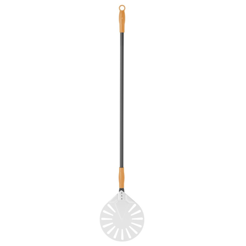 Ronde geperforeerde pizzaschep - 1200 x 230 mm Ronde geperforeerde pizzaschep - 1200 x 230 mm