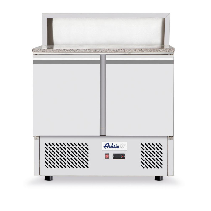 Toonbank voor het bereiden van pizza's of salades met koeling - 300 L Toonbank voor het bereiden van pizza's of salades met koeling - 300 L