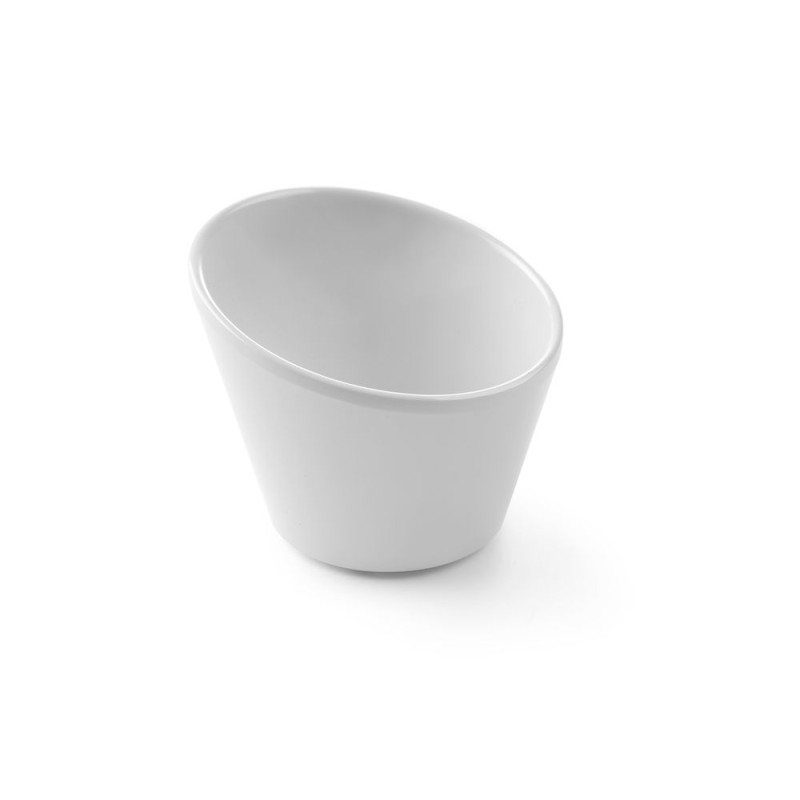 Geneigter Schüssel aus Melamin - 97 x 97 mm Geneigter Schüssel aus Melamin - 97 x 97 mm
