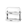 Rectangular Showcase with Sliding Covers - 2 Trays - 465 x 310 mm