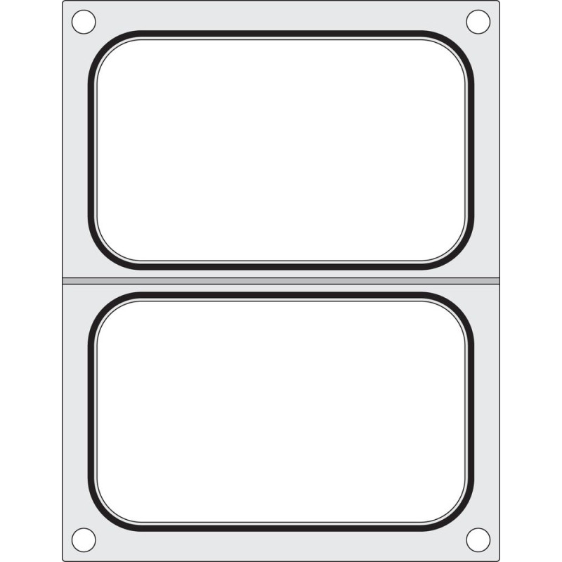Dichtungsmatrix für manuelle Versiegelungsmaschine - 2 Fächer 178 x 113 mm - Hendi Dichtungsmatrix für manuelle Versiegelungsmaschine - 2 Fächer 178 x 113 mm - Hendi