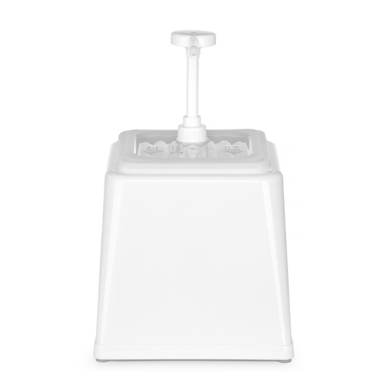 Sauce Dispenser with Pump - White - 2.5 L - Hendi Sauce Dispenser with Pump - White - 2.5 L - Hendi