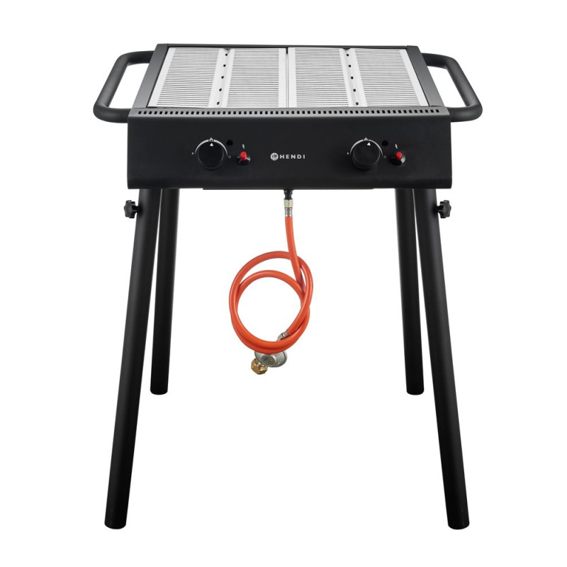 Gasbarbecue Grill - Zwart HENDI | Optimale prestaties, onvergetelijke grillades Gasbarbecue Grill - Zwart HENDI | Optimale prestaties, onvergetelijke grillades