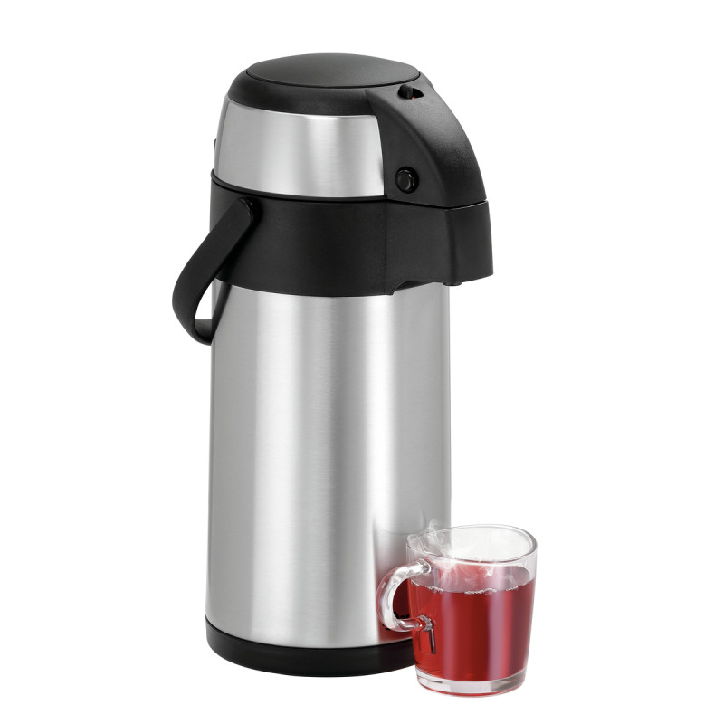 Thermoskan 3L met pomp voor catering Thermoskan 3L met pomp voor catering